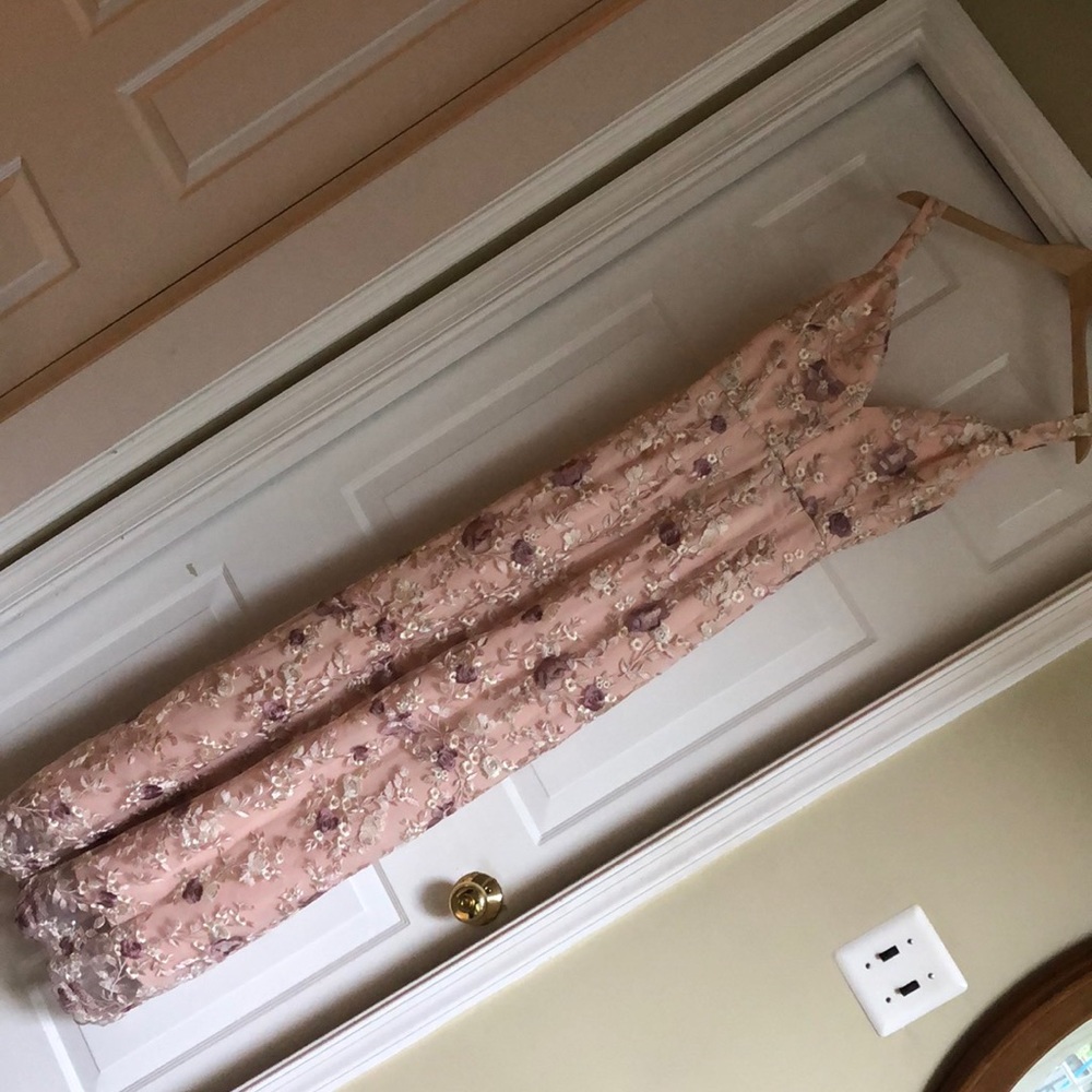 Embroidered Overlay Dress